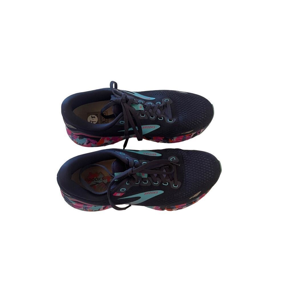 Brooks Women's Eclipse Baja Blue Pink Ghost 15 Running Shoes 9.5